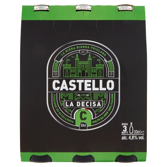 CASTELLO BIRRA LA DECISA 3 BOTTIGLIE DA 33 CL