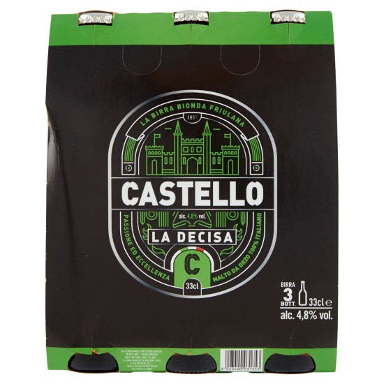 CASTELLO BIRRA LA DECISA 3 BOTTIGLIE DA 33 CL