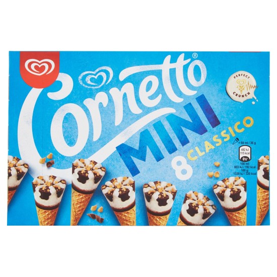 ALGIDA CORNETTO MINI PANNA 8Pz