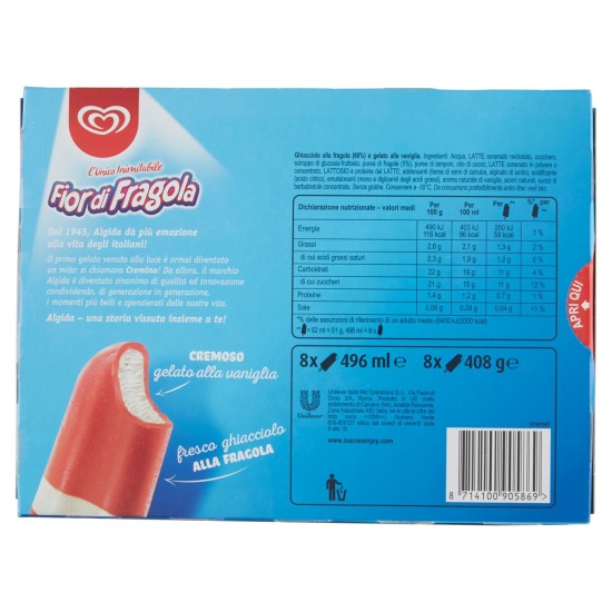 ALGIDA FIOR DI FRAGOLA X8 G408