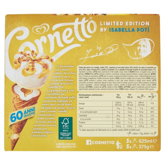 ALGIDA CORNETTO LIMITED EDITION POTÌ 5Pz