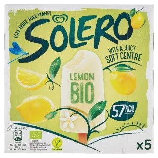 ALGIDA SOLERO BIO LIMONE X 5