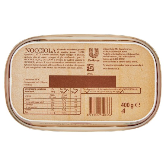 CARTE D'OR NOCCIOLA GR 400