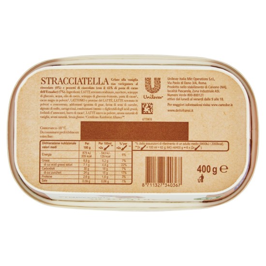 CARTE D'OR STRACCIATELLA GR400