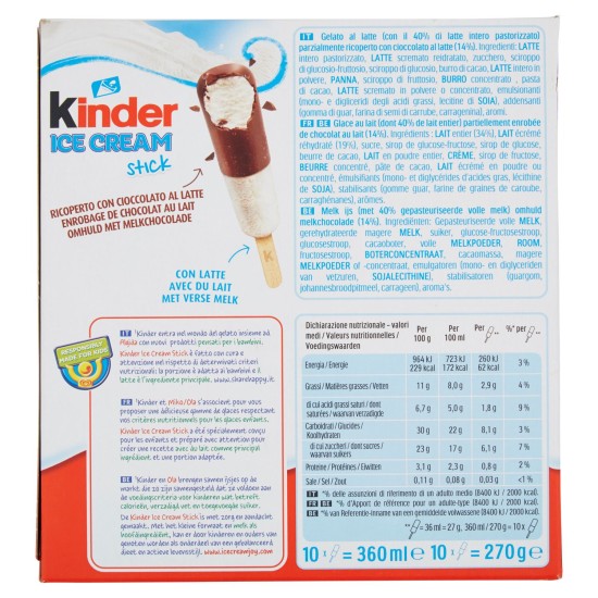 KINDER GEL. STICK X 10 g270