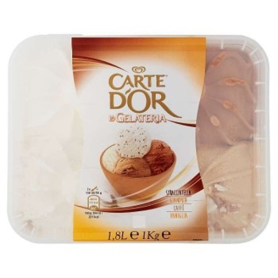 CART D'OR STRACCIATELLA-CIOCCOLATO BIANCO-CAFFE'-VANIGLIA  