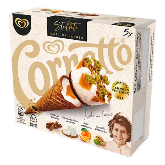 ALGIDA CORNETTO CHEF CARUSO PER 5 GR 375