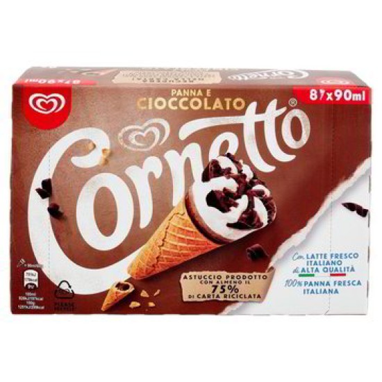 ALGIDA CORNETTO CIOCCOLATO PER 8 GR 480 