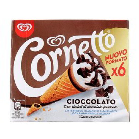 ALG.CORNETTO CIOCC.X 6 GR.450 ALG.CORNETTO CIOCC.X 6 GR.450