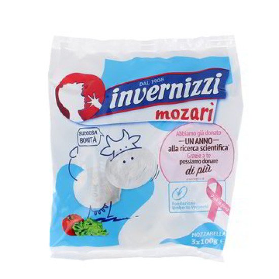 INVERNIZZI MOZARY MOZZ. 100 gX3 INVERNIZZI MOZARY MOZZ. 100 gX3