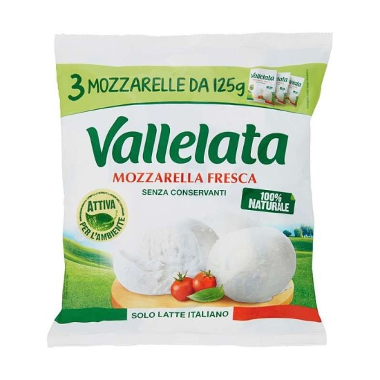 VALLELATA MOZZARELLA 100 PER 3    