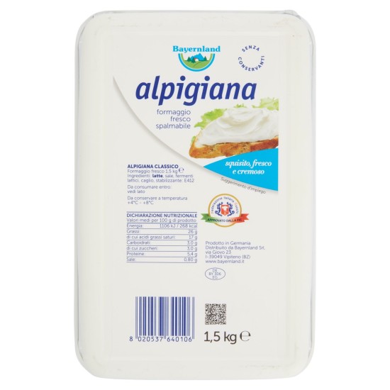 BAYERNLAND ALPIGIANA F.FRESCO 1.5 kg