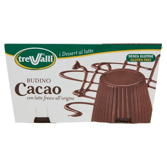 TRE VALLI BUDINO CACAO 100 gX2