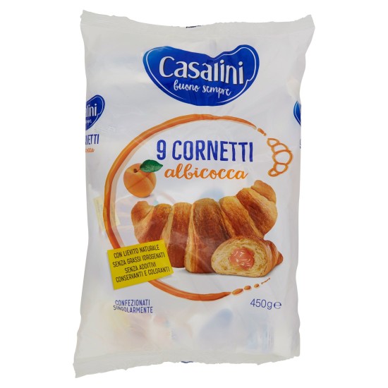 CASALINI CROISSANT ALBICOCOCCA CONFEZIONE DA 9