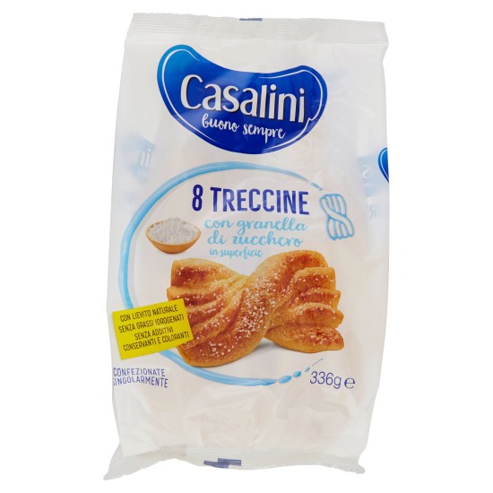 CASALINI TRECCINA ZUCCHERATA CONFEZIONE DA 8