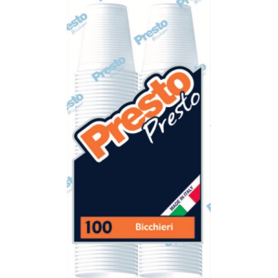 PRESTO BICCH.ACQUA 200CC 100PZ