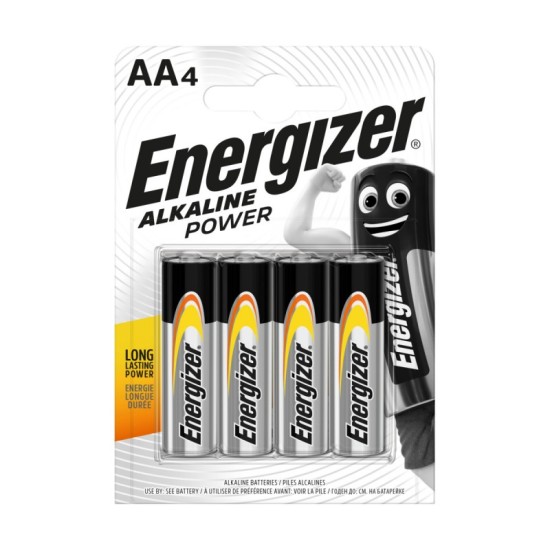 ENERGIZER PILE ALKALINE STILO AA CONFEZIONE DA 4