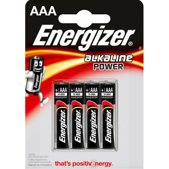 ENERGIZER PILE MINI STILO AAA CONFEZIONE DA 4