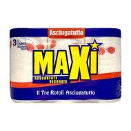 MAXI ASCIUGATUTTO 3 ROTOLI 3 VELI