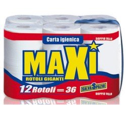 MAXI CARTA IGIENICA 12 ROTOLI XXL MAXI CARTA IGIENICA 12 ROTOLI XXL