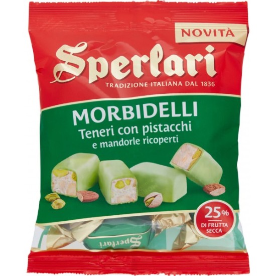 SPERLARI TORRONCINI MORBIDI PISTACCHIO E MANDORLE