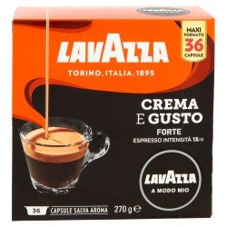 LAVAZZA AMMODO MIO CREMA E GUSTO FORTE 36 CAPSULE LAVAZZA AMMODO MIO CREMA E GUSTO FORTE 36 CAPSULE