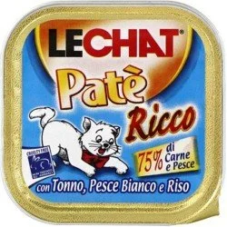 LECHAT PATE'100GR TONNO/PES/RI