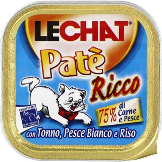 LECHAT PATE'100GR TONNO/PES/RI