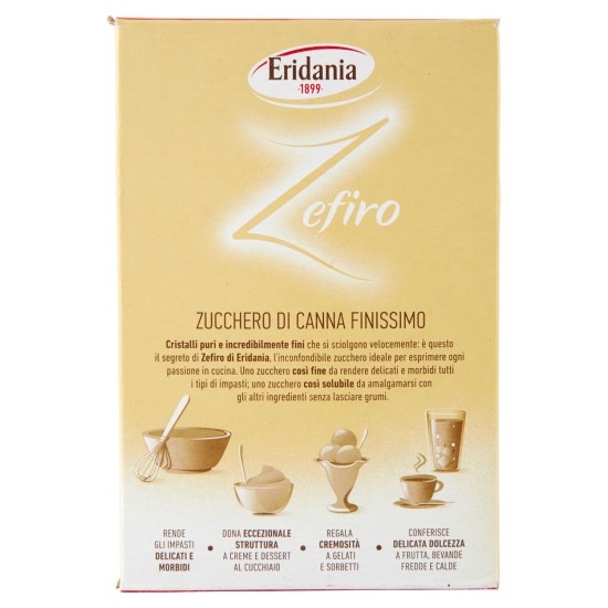 ERIDANIA ZEFIRO ZUCCHERO CANNA 750 GR