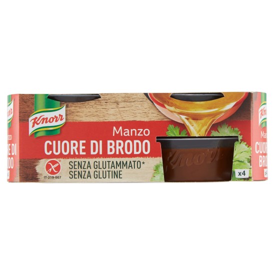 KNORR CUORE DI BRODO MANZO CONFEZIONE DA 4