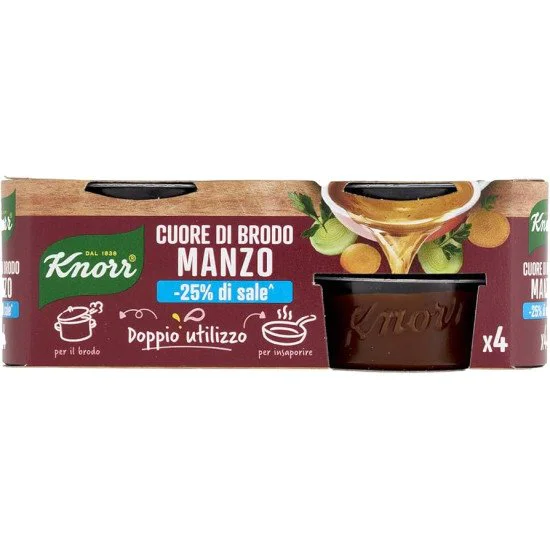 KNORR CUORE DI BRODO MANZO X4*
