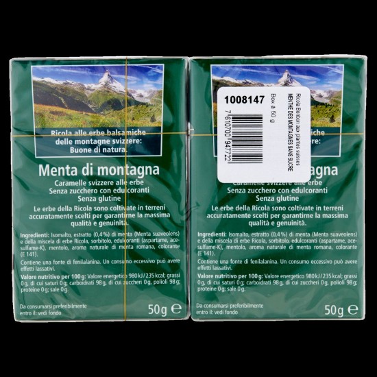 RICOLA MENTA MONTANA BIPACK 50 GR