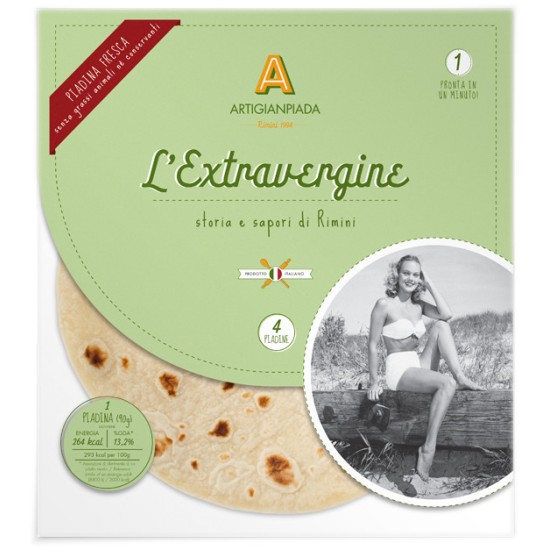 ARTIGIANPIADA PIADINA OLIO EXTRA VERGINE 360 GR