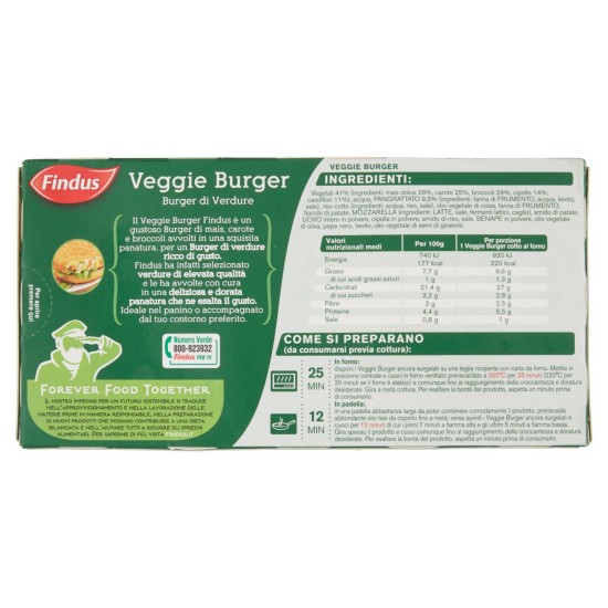 FINDUS VEGGIE BURGER 