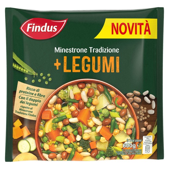 FINDUS MINESTRONE TRADIZIONALE +LEGUMI GR 600