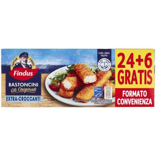 FINDUS BASTONCINI 24+6 GR. 750