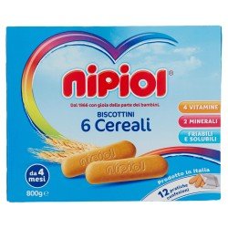 NIPIOL BISCOTTI 6 CEREALI 800g NIPIOL BISCOTTI 6 CEREALI 800g
