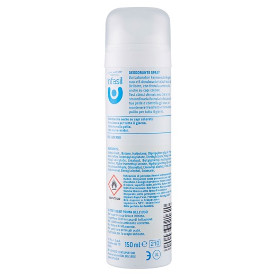 INFASIL DEODORANTE SPRAY 150ML EXTRA DELICATO