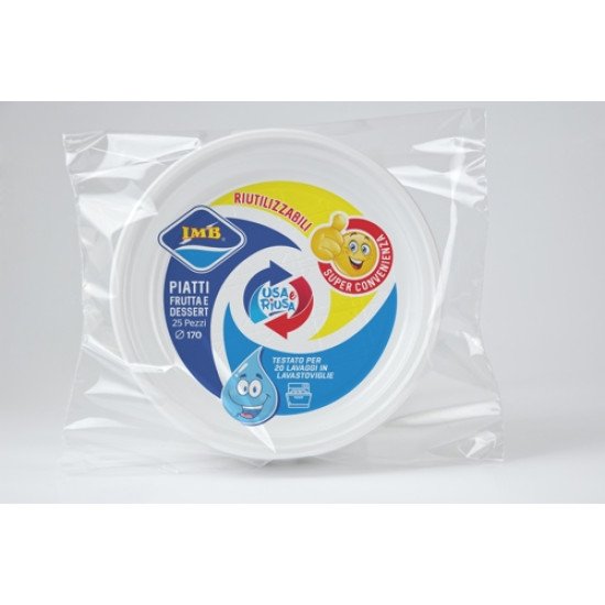 IMB PIATTI RIUT.FRUTTA 25PZ