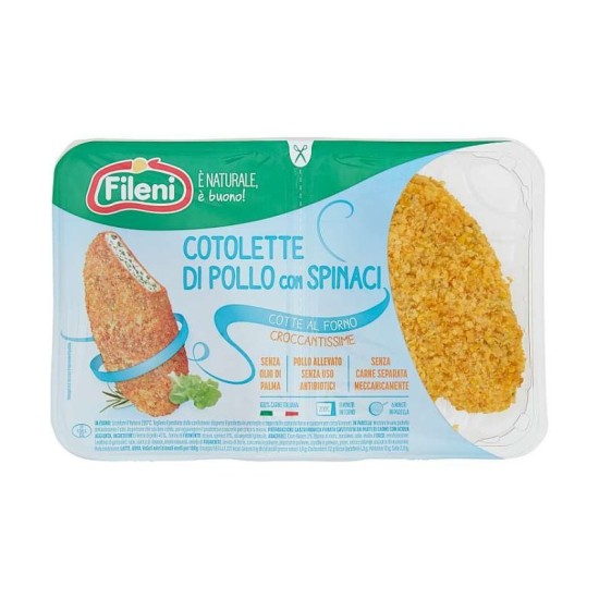 FILENI COTOLETTA POLLO SPINACI GR 220