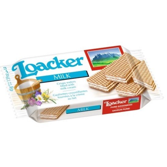 LOACKER WAFER LATTE GR45X4    