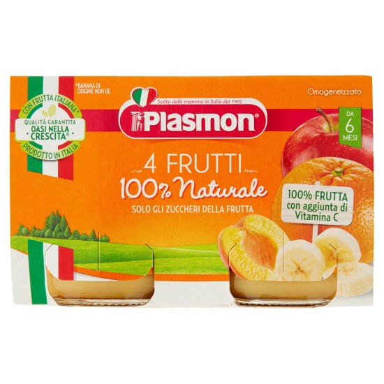 PLASMON OMO 4 FRUTTI GR104X2  