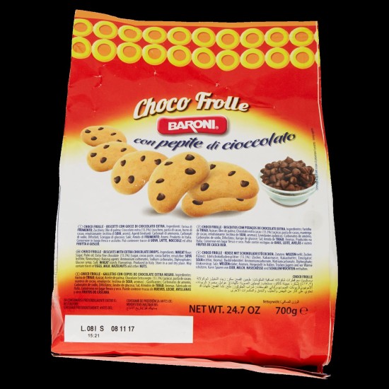 BARONI BISCOTTI CHOCO FROLLE 700 GR