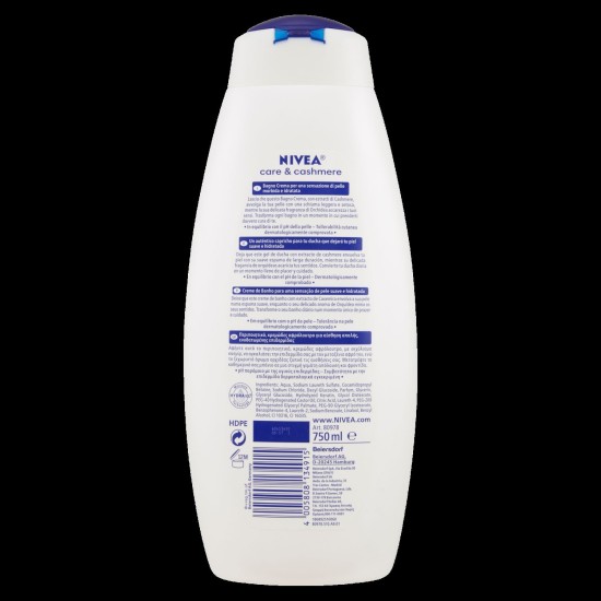 NIVEA BAGNOSCHIUMA CASHMERE 750 ML 