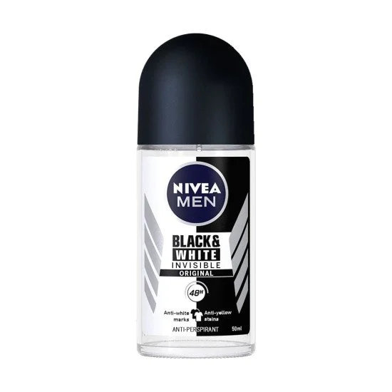 NIVEA DEO ROLLON 50 ML BLACK WHITE ORIGINAL