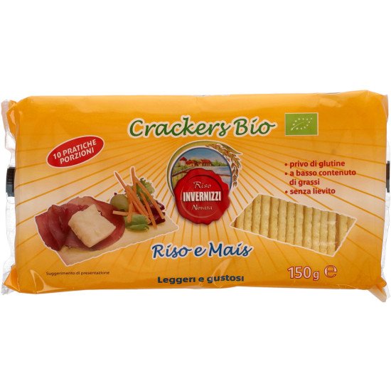 INVERNIZZI CRACKERS MAIS 150G INVERNIZZI CRACKERS MAIS 150G