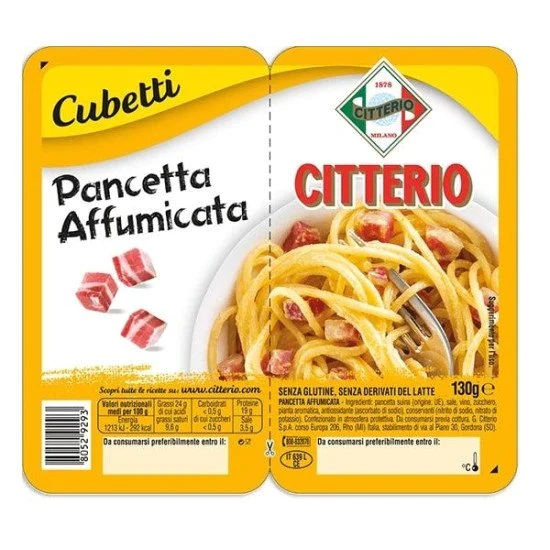 CITTERIO PANC.AFFUM.CUB.GR130