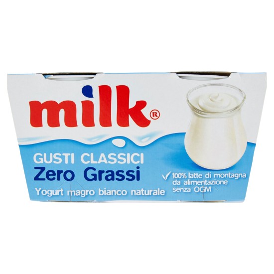 MILK YOGURT BIANCO ZERO 125X2