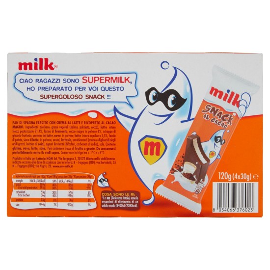 MILK SNACK CIOCC. 4X30GR     