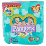PAMPERS BABY DRY MIDI 4/9kg